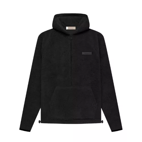Fear Of God Essentials Half Zip Hoodie Iron