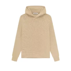 Kids Essentials Knit Hoodie Beige