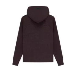 Kids Essentials Knit Hoodie Dark Purple